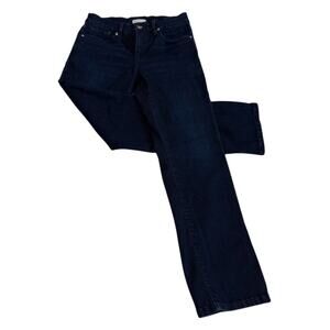 Good American Good Legs Straight Jeans 26W 26.5L Women Blue Denim Stretch Casual